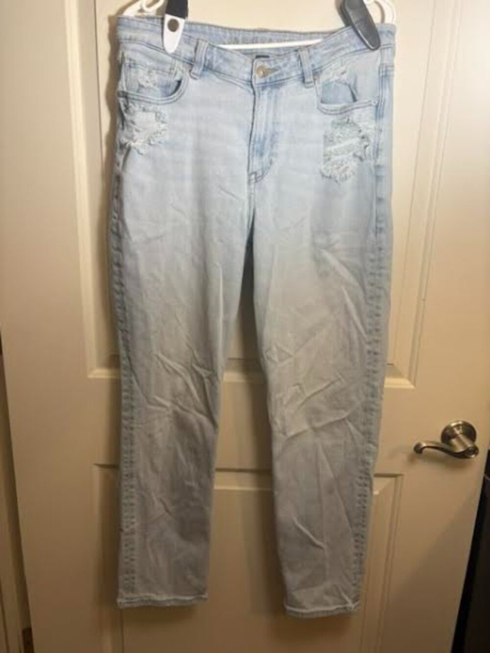 Light Wash Distressed Skinny Jeans